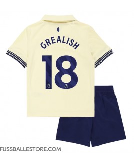 Günstige Everton Jack Grealish #18 Auswärts Trikotsatzt Kinder 2025-26 Kurzarm (+ Kurze Hosen)
